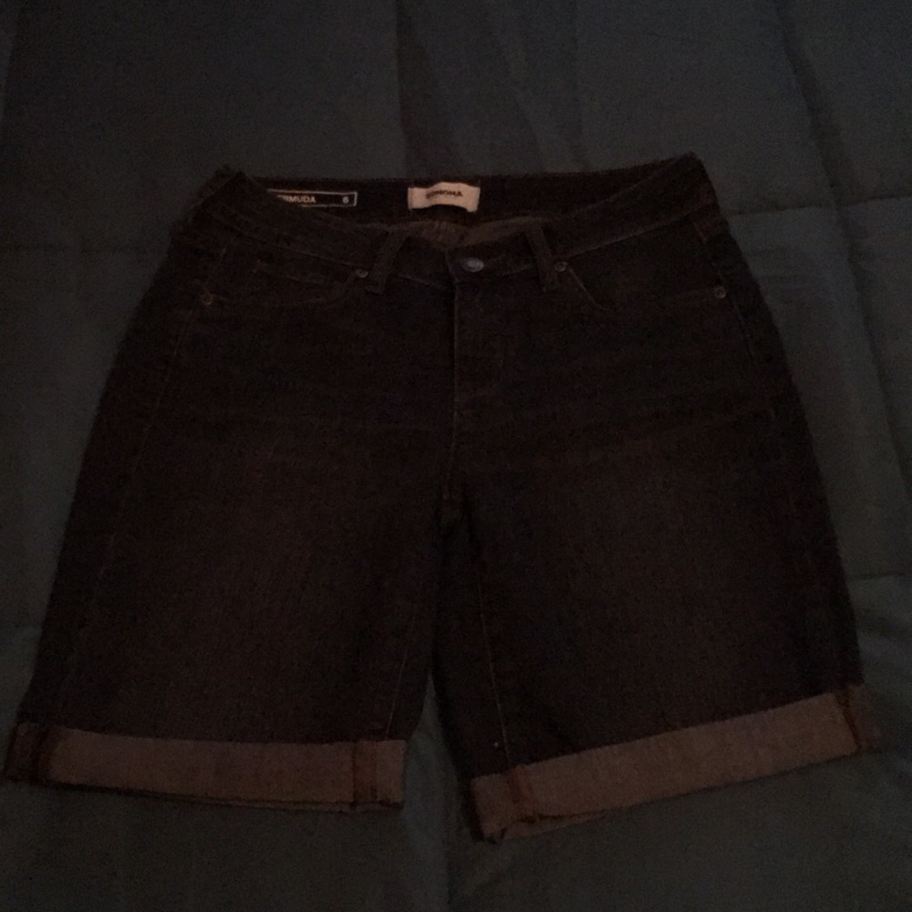 Denim Bermuda shorts